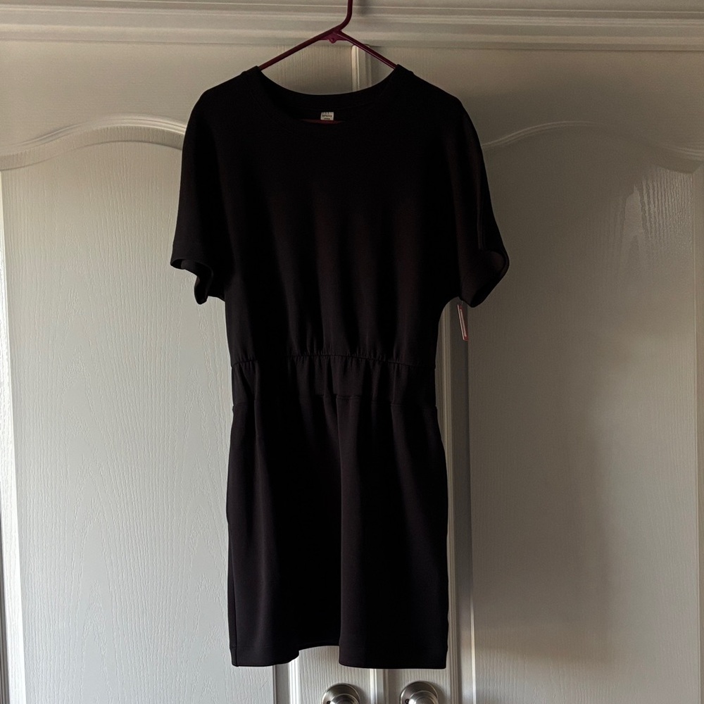 Women’s Black Spanx cinched tshirt dress